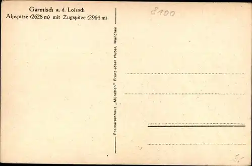 Ak Garmisch Partenkirchen in Oberbayern, Alpspitze, Zugspitze, Brücke