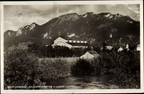 Ak Oberammergau in Oberbayern, Passionstheater, Laber
