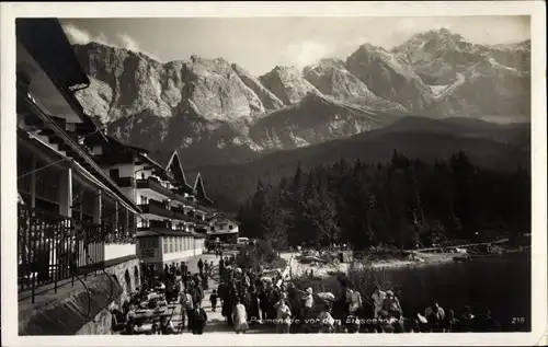 Ak Grainau in Oberbayern, Eibsee Hotel