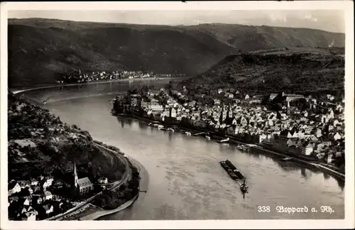 Ak Boppard am Rhein, Luftbild