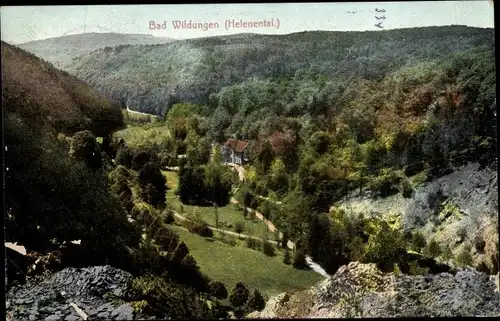 Ak Bad Wildungen in Nordhessen, Helenental