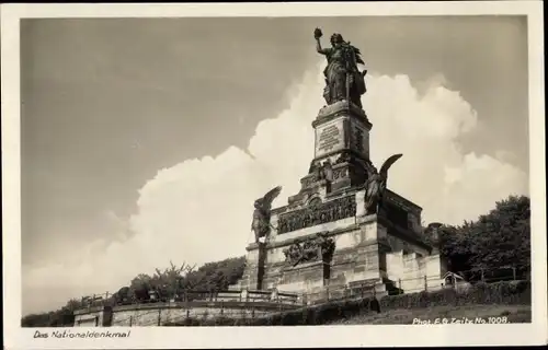 Ak Rüdesheim am Rhein Hessen, Nationaldenkmal auf dem Niederwald