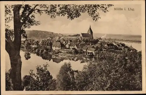 Ak Mölln im Herzogtum Lauenburg, Totalansicht