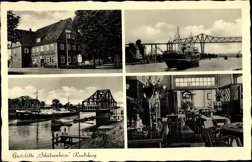 Ak Rendsburg in Schleswig Holstein, Gaststätte Schützenheim
