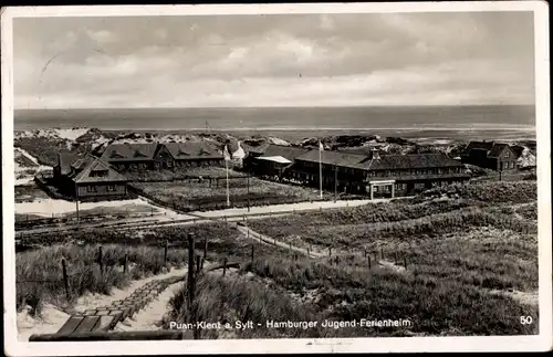 Ak Insel Sylt in Nordfriesland, Puan Klent, Hamburger Jugend-Ferienheim