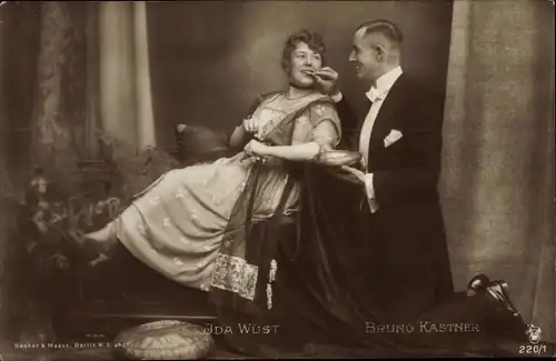 Ak Schauspieler Ida Wüst und Bruno Kastner