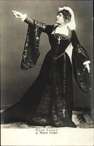 Ak Schauspielerin Rosa Poppe a. Maria Stuart