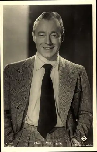 Ak Schauspieler Heinz Rühmann, Portrait