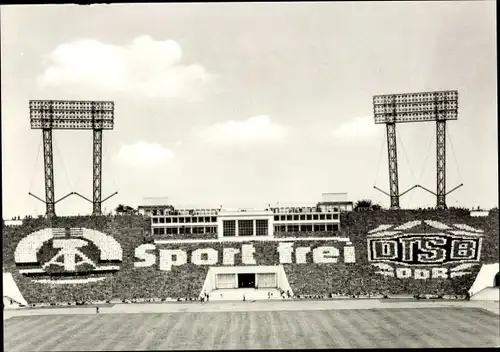 Ak Leipzig, Sportschau d. DTSB d. DDR, Turn und Sportfest 1977, Jugendspartakiade, Sport frei