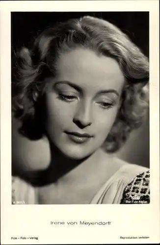 Ak Schauspielerin Irene von Meyendorff, Portrait