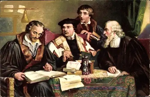 Ak Reformator Martin Luther, Die Reformatoren