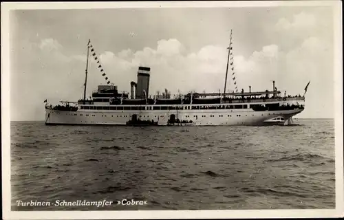 Ak Dampfer Cobra, HAPAG, Turbinenschnelldampfer