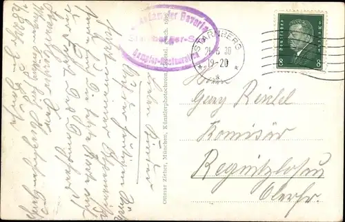 Ak Salondampfer Starnberg auf dem Starnberger See