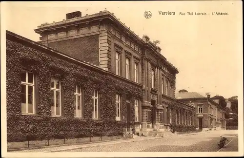 Ak Verviers Wallonien Lüttich, Rue Thil Lorrain, L'Athénée