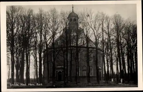 Ak Smilde Drenthe Niederlande, Ned. Herv. Kerk