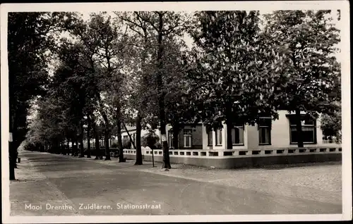 Ak Mooi Drenthe Niederlande, Zuidlaren, Stationsstraat