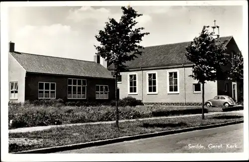 Ak Smilde Drenthe Niederlande, Geref. Kerk