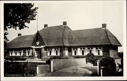 Ak St Anna Parochie Friesland Niederlande, Gemeentehuis