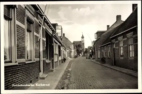 Ak Hoedekenskerke Zeeland Niederlande, Kerkstraat