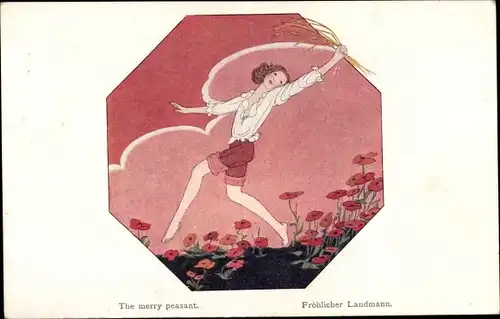 Künstler Ak Willebeek Le Mair, H., Schumanns Children's Pieces, the merry peasant
