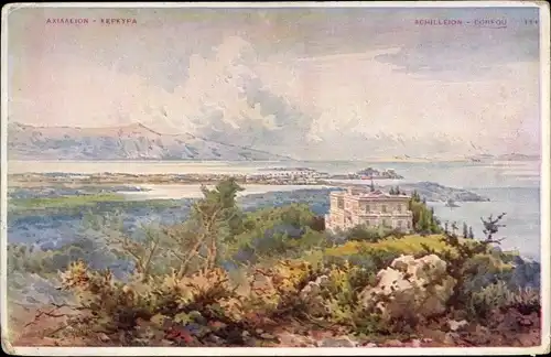 Künstler Ak Korfu Griechenland, Achilleion