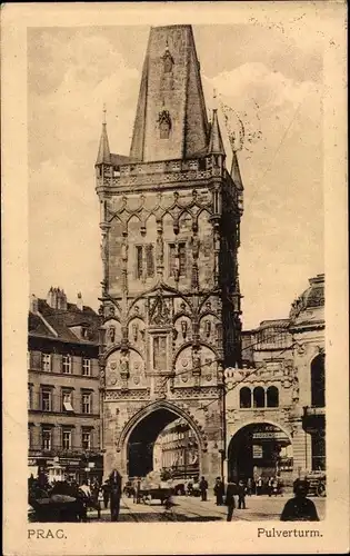 Ak Praha Prag Tschechien, Pulverturm
