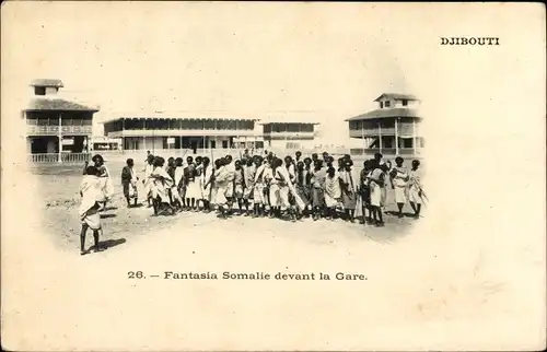 Ak Dschibuti Djibouti, Fantasia Somalie devant la Gare