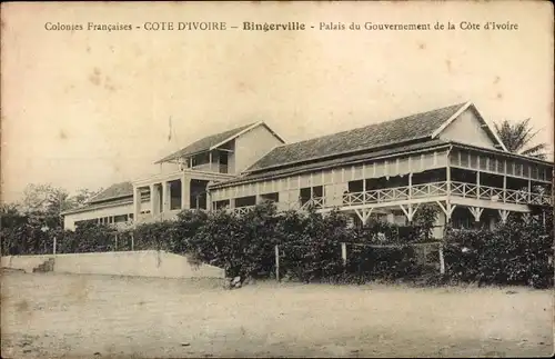 Ak Bingerville Elfenbeinküste, Palais du Gouvernement de la Cote d'Ivorie