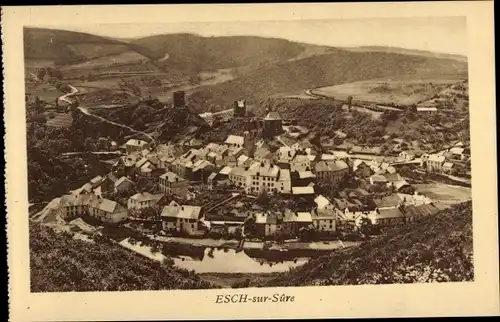 Ak Esch sur Sure Esch an der Sauer Luxemburg, Panorama