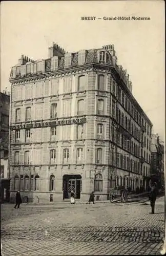 Ak Brest Finistère, Grand Hotel Moderne