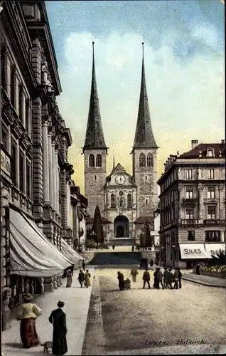 Ak Luzern Stadt Schweiz, Hofkirche