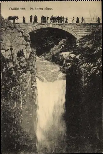 Ak Trollhättan Schweden, Polhems sluss