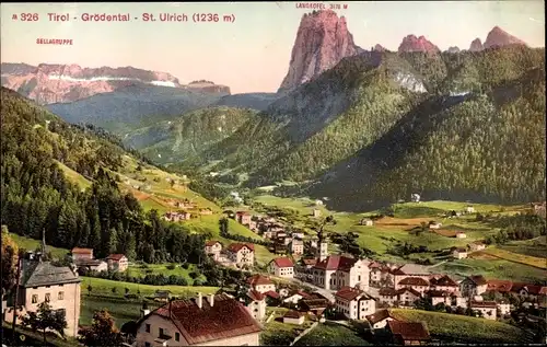 Ak Gröden Selva di Valgardena Südtirol, Grödental, St. Ulrich