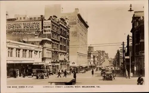 Ak Melbourne Australien, Lonsdale Street