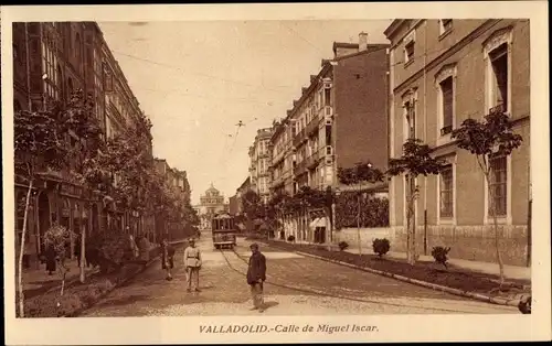 Ak Valladolid Kastilien und Leon, Calle de Miguel Iscar