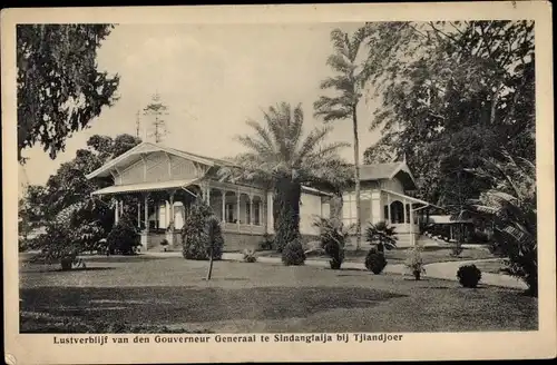 Ak Tjiandjoer Cianjur Indonesien, Lustverblijf van den Gouverneur Generaal te Sindangiaija