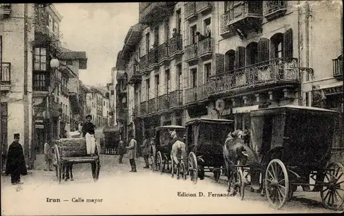 Ak Irún Baskenland Spanien, Calle mayor