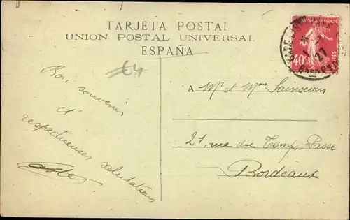 Ak Irún Baskenland Spanien, Calle mayor