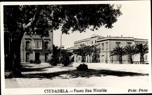 Ak Ciutadella Balearische Inseln, Paseo San Nicolas