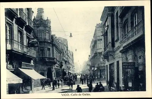 Ak Vigo Galicien Spanien, Calle de Galan