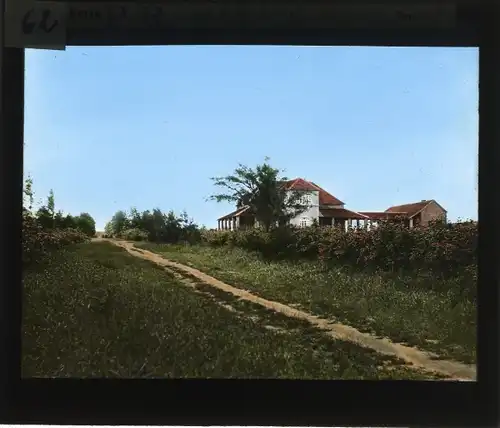 Glas Positiv Deutsch Ostafrika um 1913, Herrnhuter Missionsstation Rutengayio