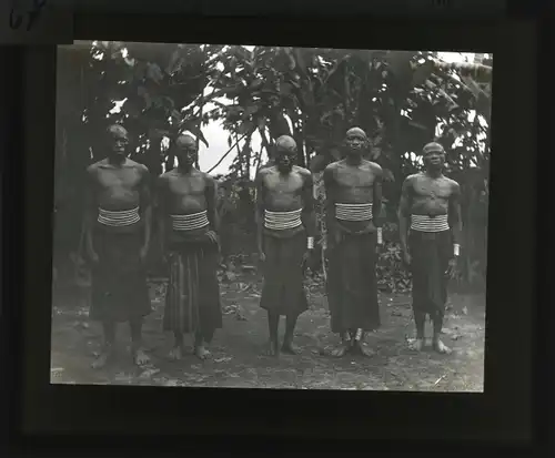 Glas Positiv Deutsch Ostafrika um 1913, Wanjakiussamänner