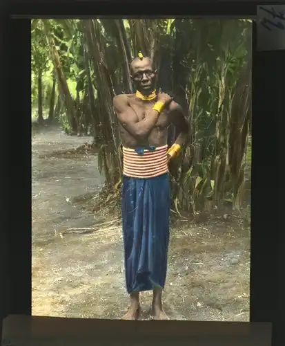 Glas Positiv Deutsch Ostafrika um 1913, Wanjakiussamann