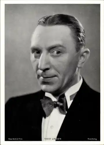 Foto Schauspieler Theo Lingen, Portrait