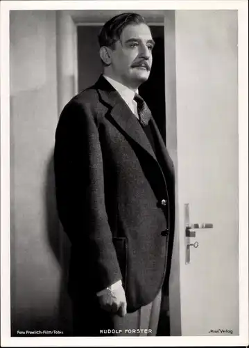 Foto Schauspieler Rudolf Forster, Portrait