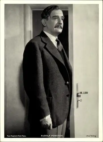 Foto Schauspieler Rudolf Forster, Portrait