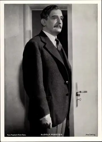 Foto Schauspieler Rudolf Forster, Portrait