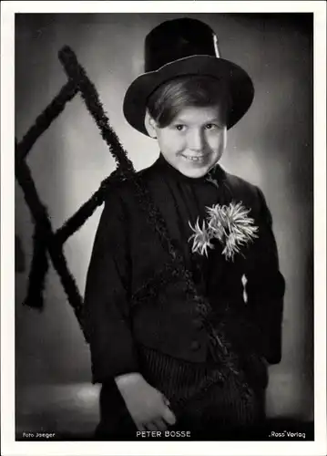 Foto Schauspieler Peter Bosse, Kinderportrait, Schornsteinfeger