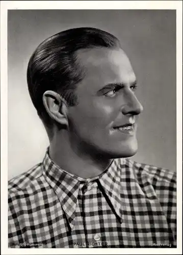 Foto Schauspieler Paul Richter, Seitenportrait