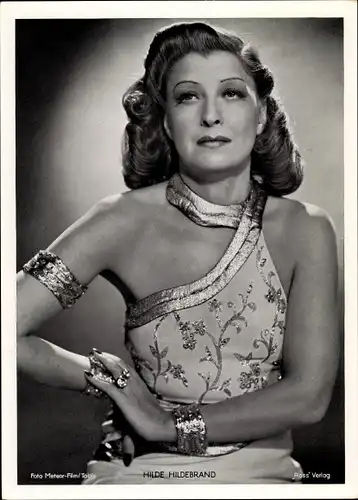Foto Schauspielerin Hilde Hildebrand, Portrait
